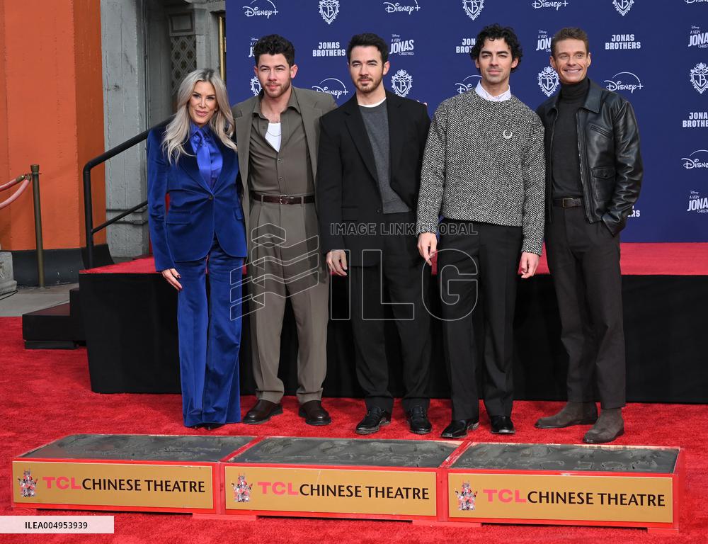 Jonas Brothers Hand and Footprint Ceremony