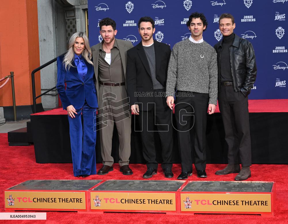 Jonas Brothers Hand and Footprint Ceremony
