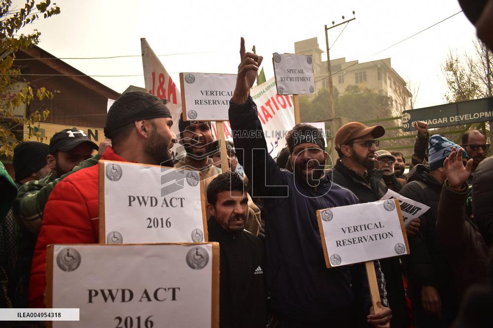 Protest On Persons with Disabilities Day - India