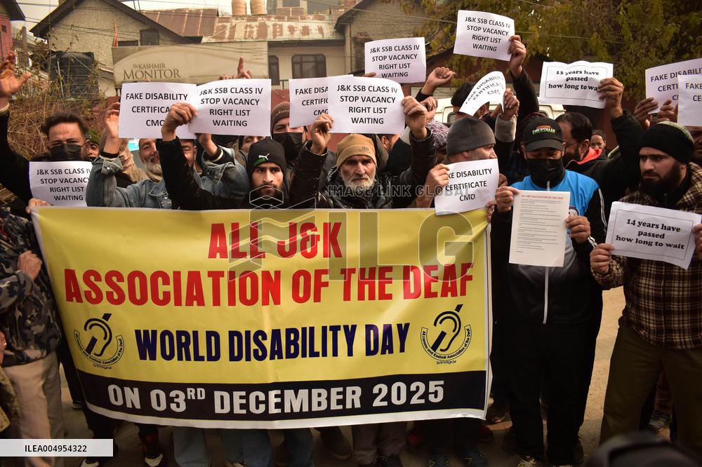 Protest On Persons with Disabilities Day - India