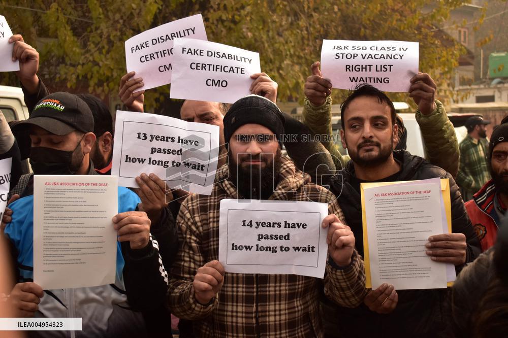Protest On Persons with Disabilities Day - India