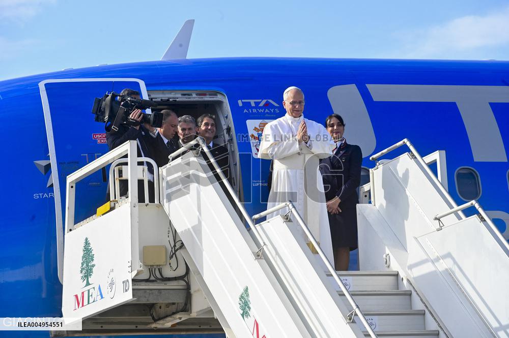 Pope Leo XIV Leaves Lebanon After His Visit - Beirut