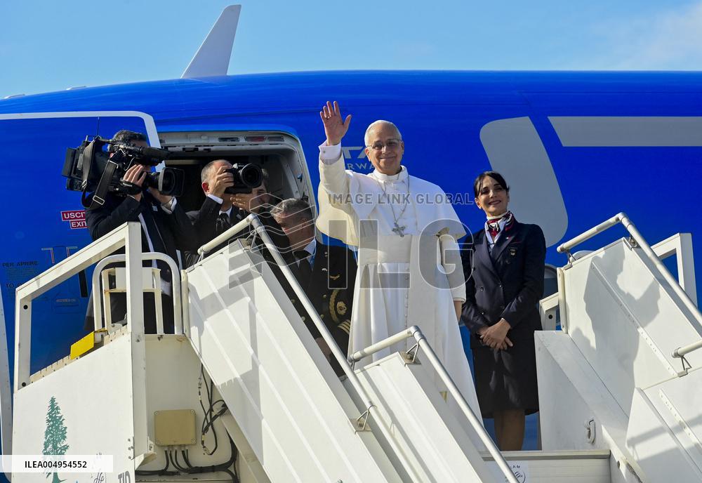 Pope Leo XIV Leaves Lebanon After His Visit - Beirut