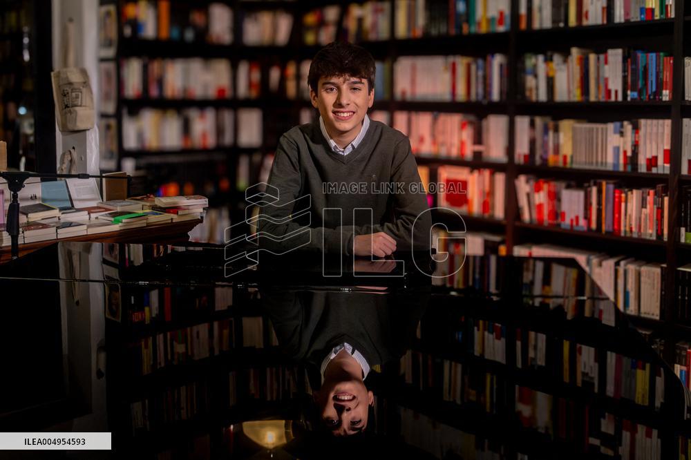 Gonzalo Pinillos Poses Before Junior Eurovision - Madrid