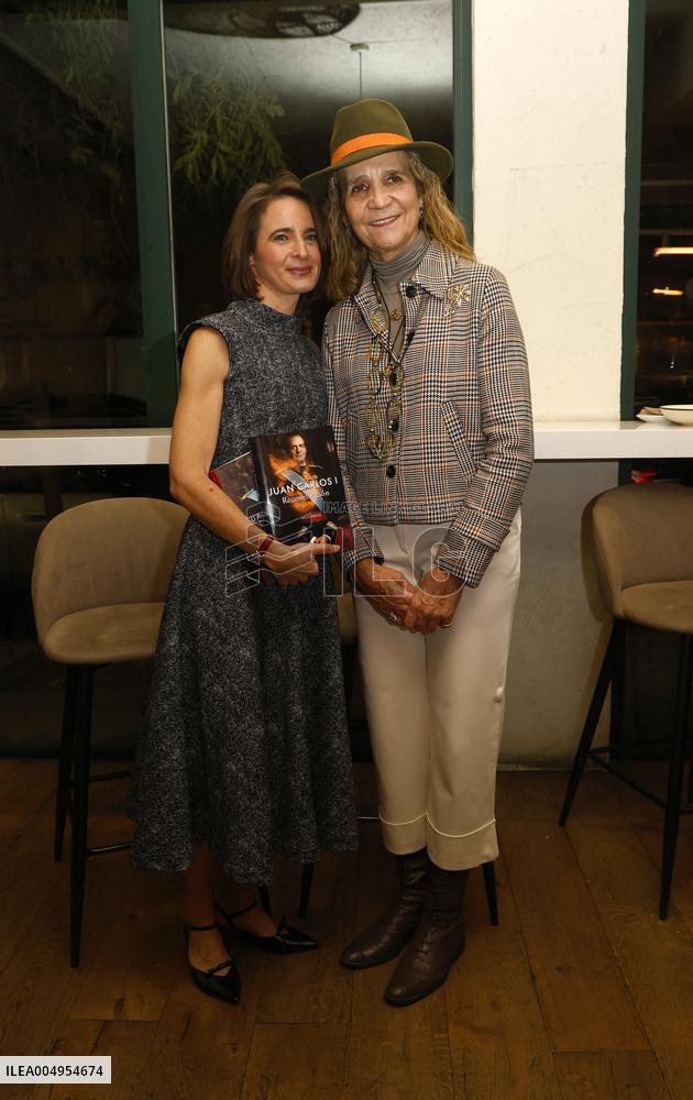 Laurence Debray presents the book of King Juan Carlos with the support of Infanta Elena