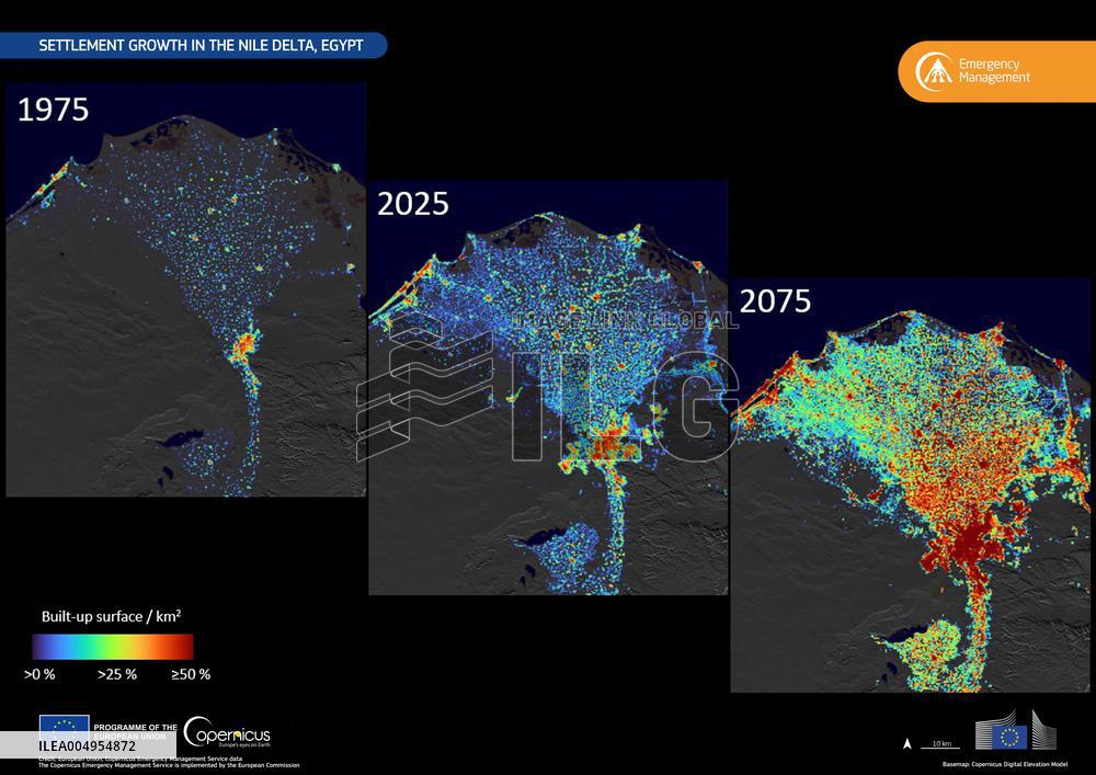 Settlement Growth in the Nile Delta - Egypt