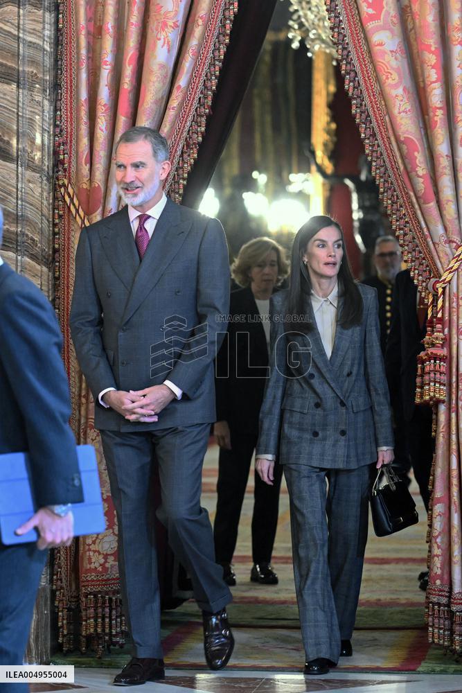 Royals Meet Princess of Girona Foundation - Madrid