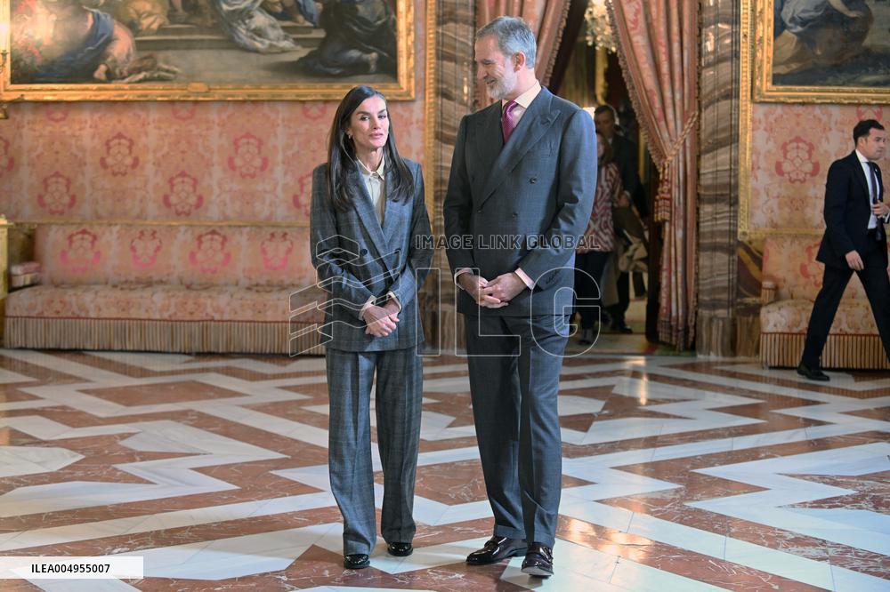 Royals Meet Princess of Girona Foundation - Madrid