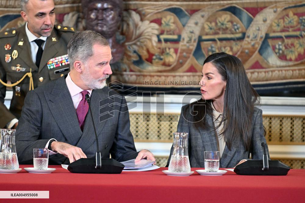 Royals Meet Princess of Girona Foundation - Madrid