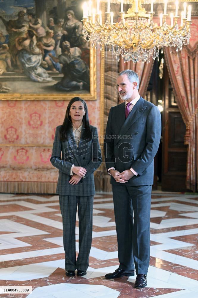 Royals Meet Princess of Girona Foundation - Madrid