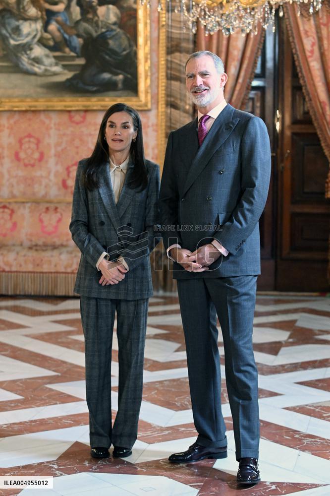 Royals Meet Princess of Girona Foundation - Madrid