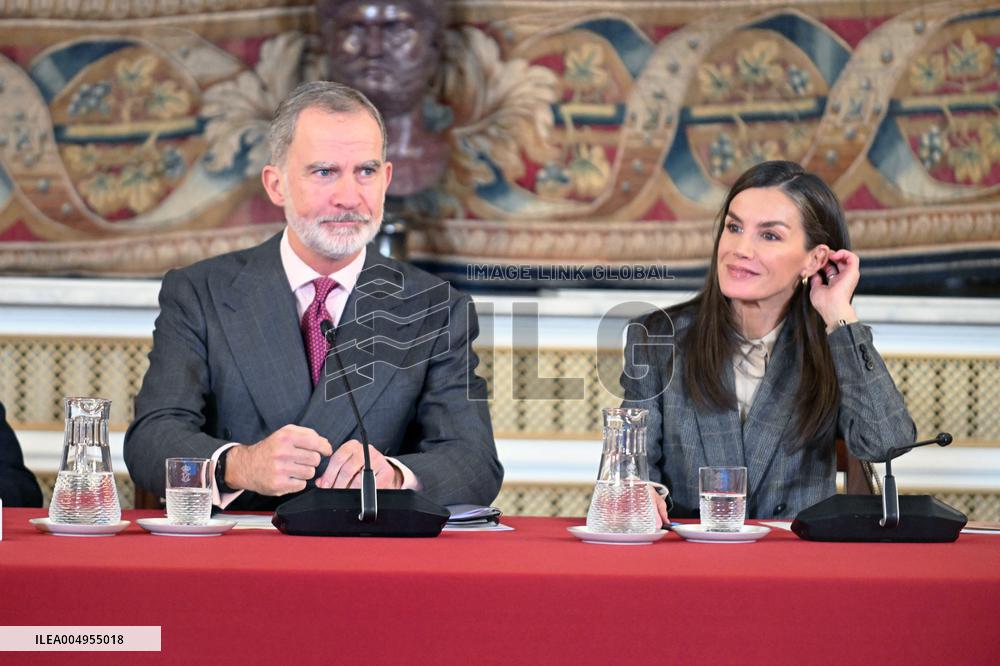 Royals Meet Princess of Girona Foundation - Madrid
