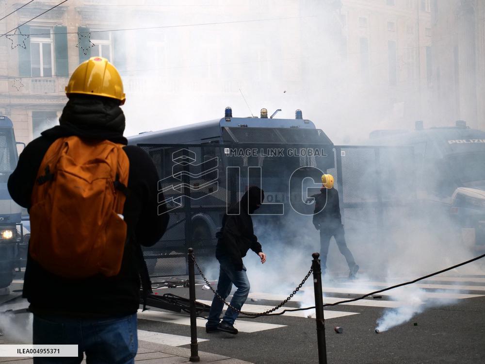 Former Ilva Workers Protest - Genoa