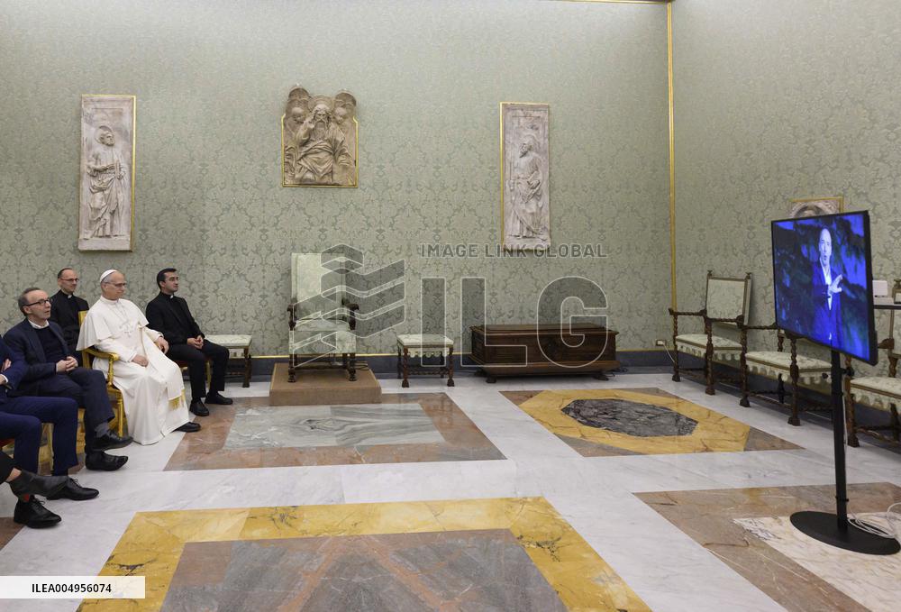 Pope Leo XIV Meets Roberto Benigni Ahead Of TV Show On St Peter - Vatican
