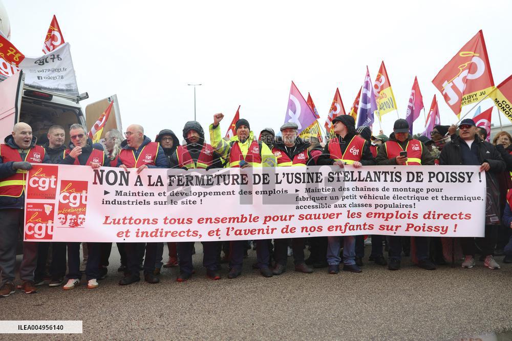 Stellantis Protest - Poissy