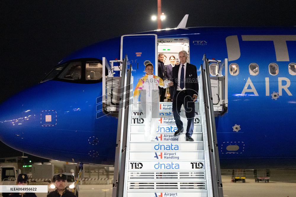 Olympic Flame for the 2026 Winter Games Arrived in Rome - Italy