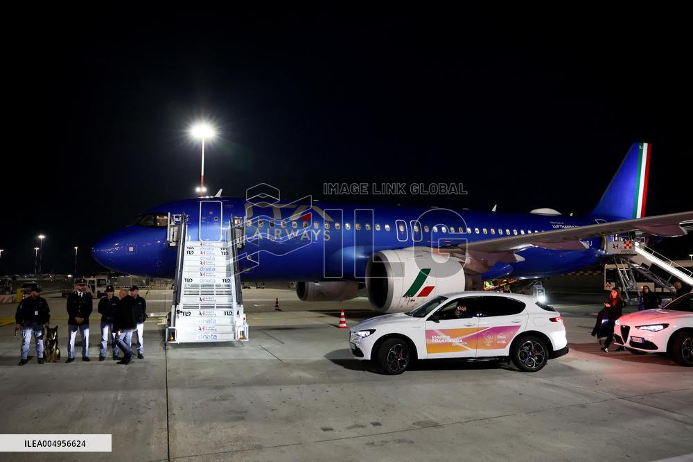 Olympic Flame for the 2026 Winter Games Arrived in Rome - Italy