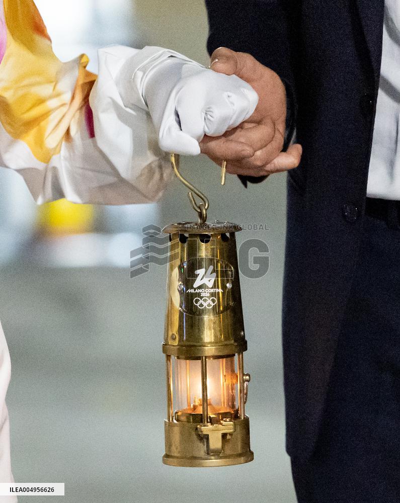Olympic Flame for the 2026 Winter Games Arrived in Rome - Italy
