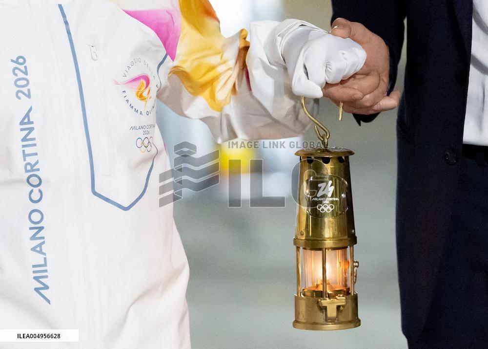Olympic Flame for the 2026 Winter Games Arrived in Rome - Italy