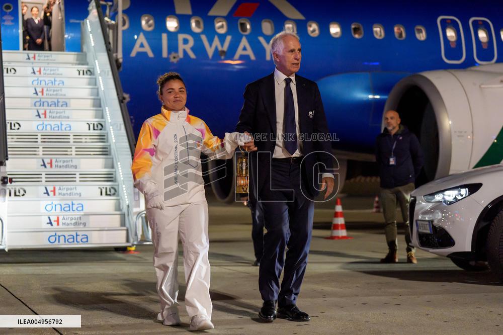 Olympic Flame for the 2026 Winter Games Arrived in Rome - Italy