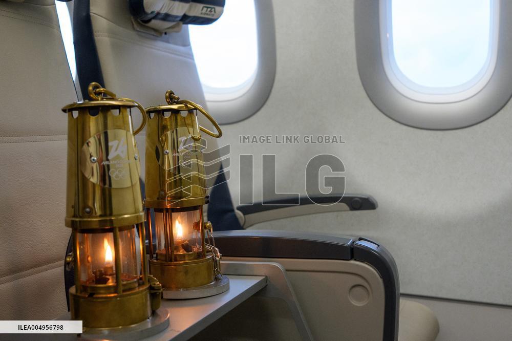 Olympic Flame for the 2026 Winter Games Arrived in Rome - Italy