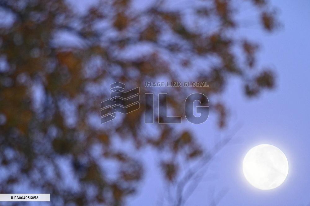 Supermoon Over Normandy