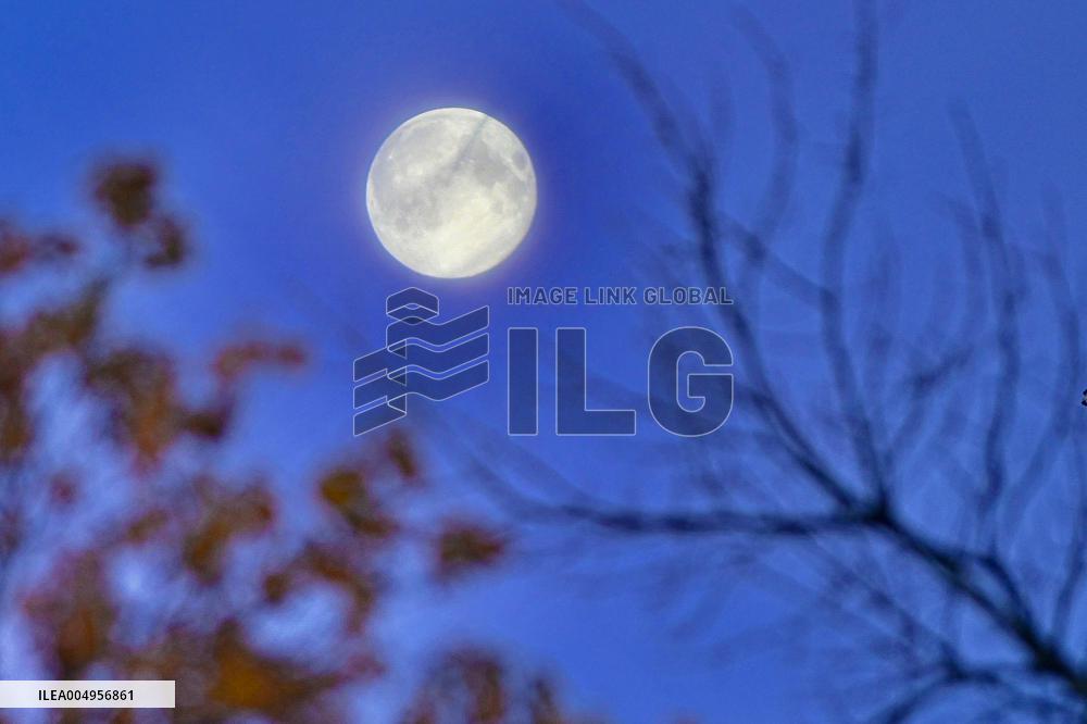 Supermoon Over Normandy