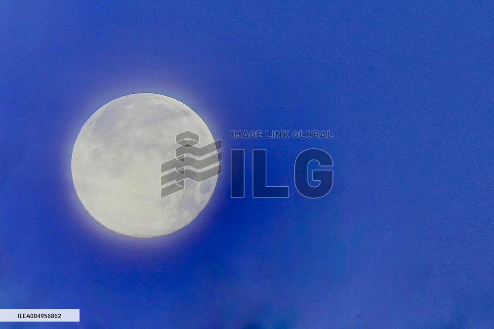 Supermoon Over Normandy