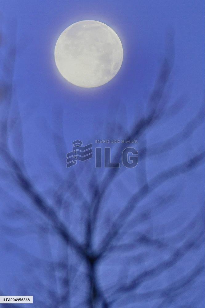 Supermoon Over Normandy