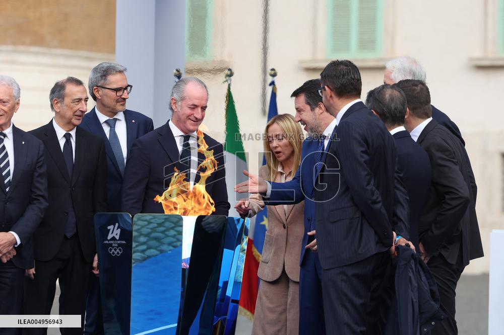 Milan Cortina 2026 Olympic Torch Relay Inauguration Ceremony - Rome