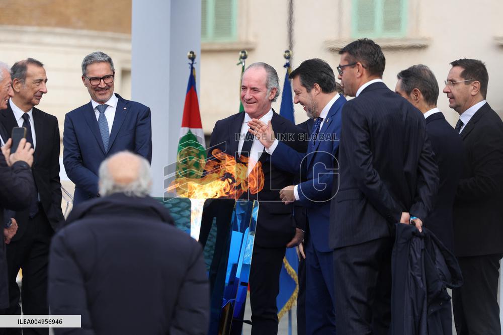Milan Cortina 2026 Olympic Torch Relay Inauguration Ceremony - Rome