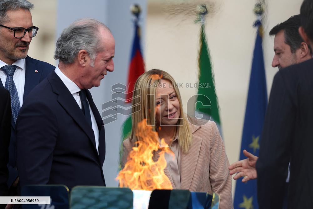 Milan Cortina 2026 Olympic Torch Relay Inauguration Ceremony - Rome