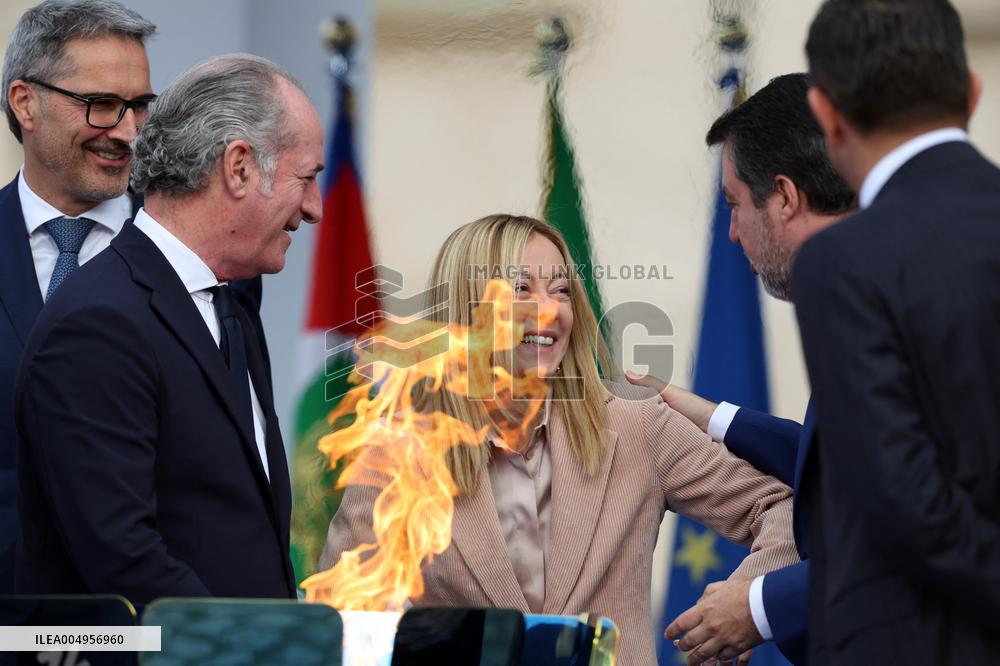 GIOCHI OLIMPICI - Olimpiadi Invernali Milano-Cortina 2026 - Olympic Torch Relay Inauguration Ceremony