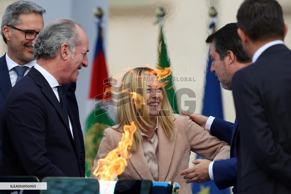 Milan Cortina 2026 Olympic Torch Relay Inauguration Ceremony - Rome