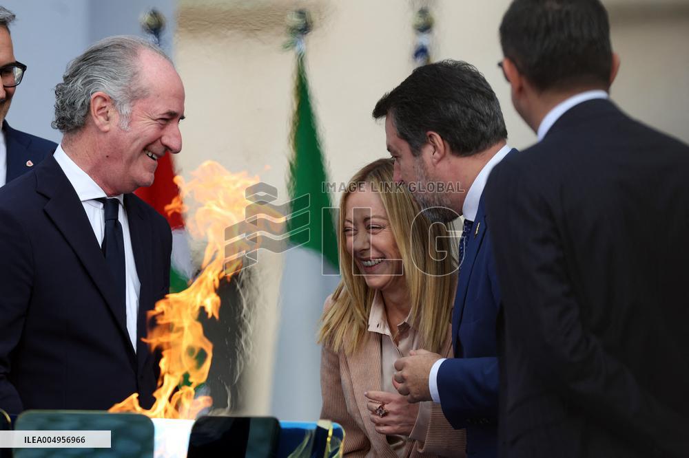 GIOCHI OLIMPICI - Olimpiadi Invernali Milano-Cortina 2026 - Olympic Torch Relay Inauguration Ceremony