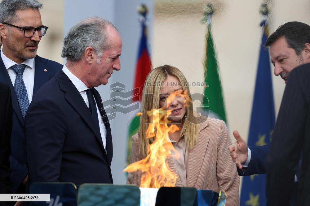 Milan Cortina 2026 Olympic Torch Relay Inauguration Ceremony - Rome