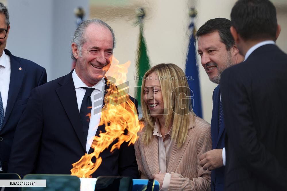 Milan Cortina 2026 Olympic Torch Relay Inauguration Ceremony - Rome