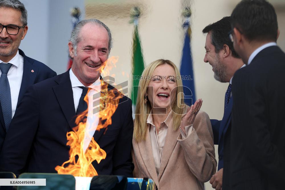 Milan Cortina 2026 Olympic Torch Relay Inauguration Ceremony - Rome