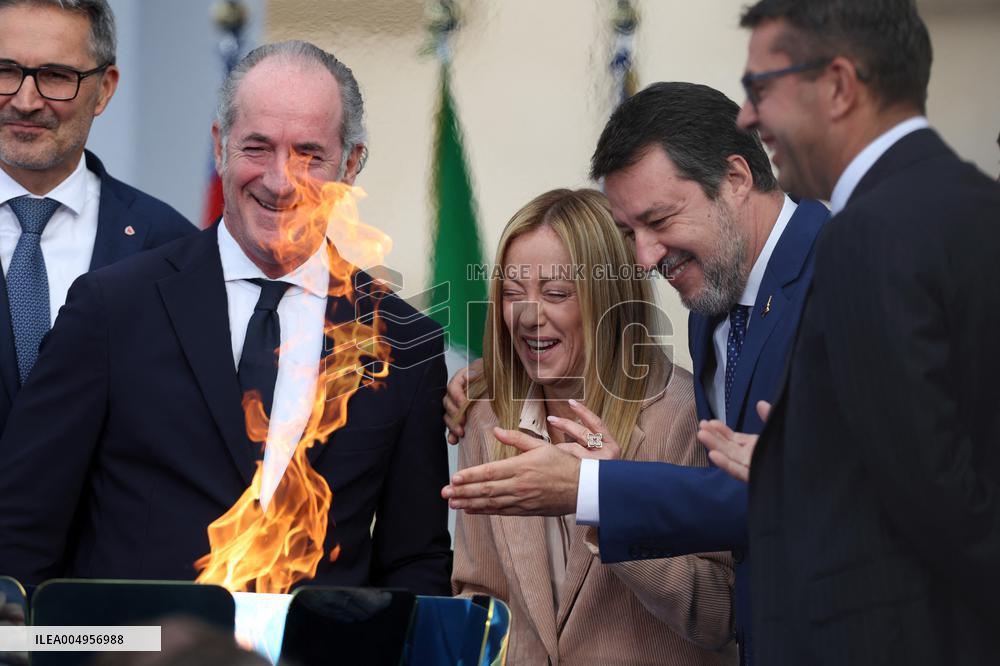 Milan Cortina 2026 Olympic Torch Relay Inauguration Ceremony - Rome