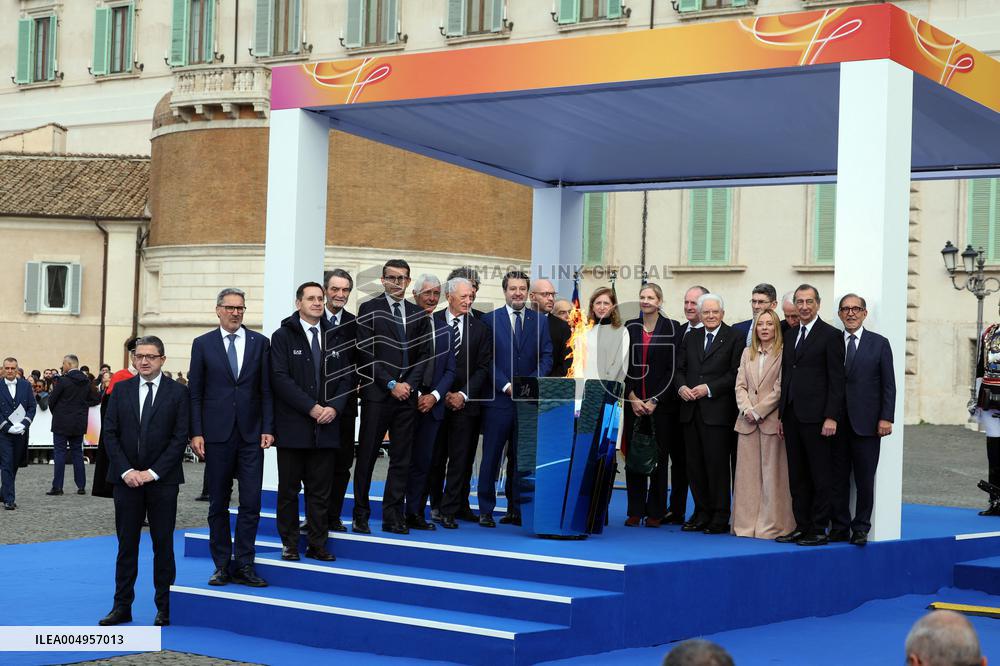 GIOCHI OLIMPICI - Olimpiadi Invernali Milano-Cortina 2026 - Olympic Torch Relay Inauguration Ceremony