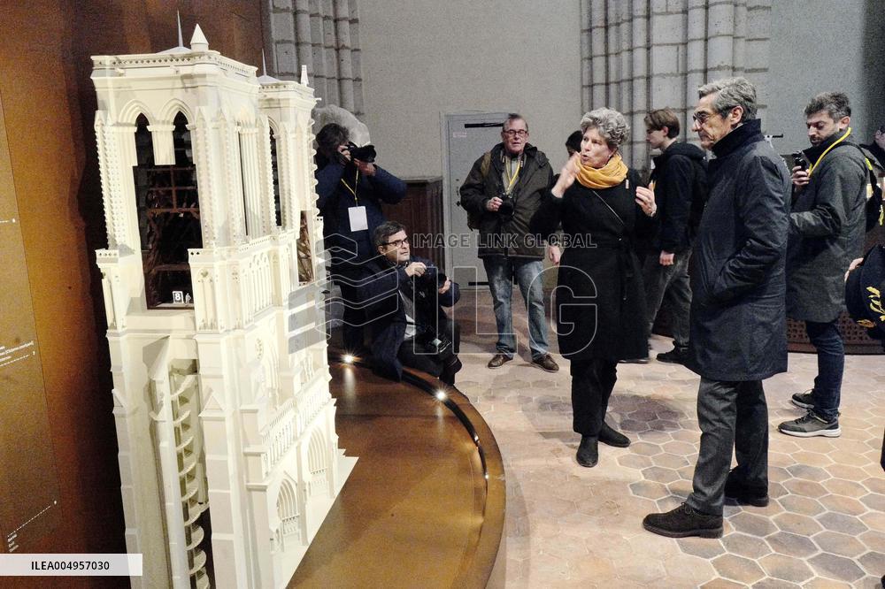 Serge Papin Visits Notre-Dame de Paris Cathedral - Paris