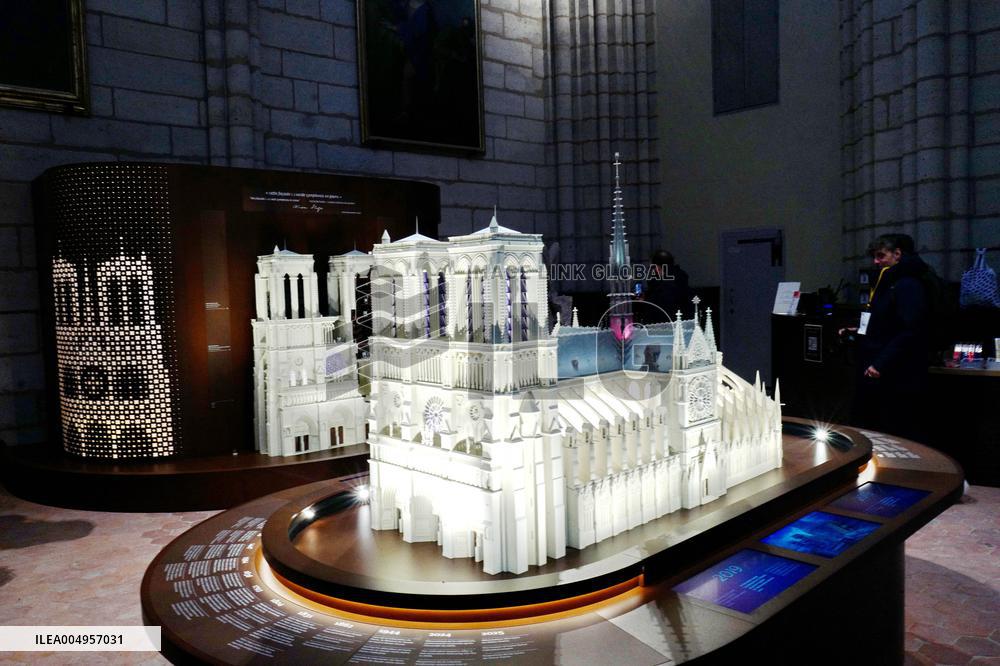 Serge Papin Visits Notre-Dame de Paris Cathedral - Paris