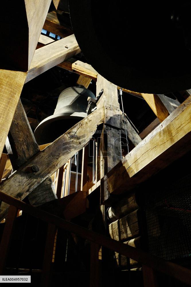 Serge Papin Visits Notre-Dame de Paris Cathedral - Paris