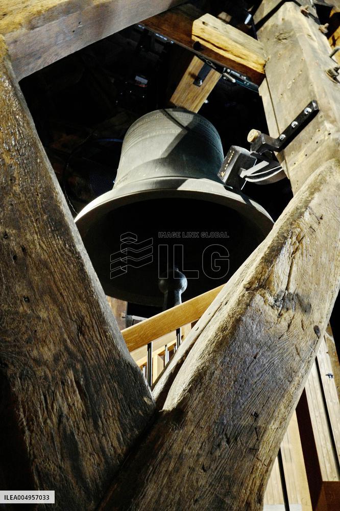 Serge Papin Visits Notre-Dame de Paris Cathedral - Paris