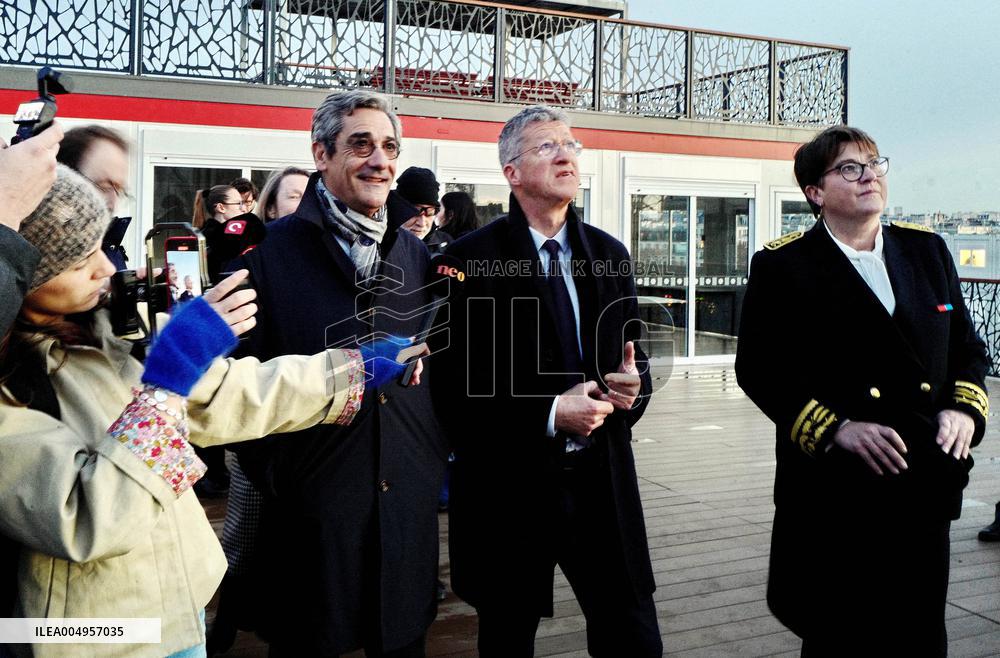 Serge Papin Visits Notre-Dame de Paris Cathedral - Paris