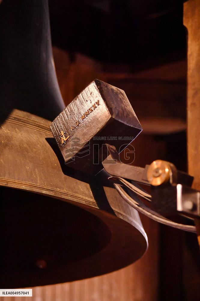 Serge Papin Visits Notre-Dame de Paris Cathedral - Paris