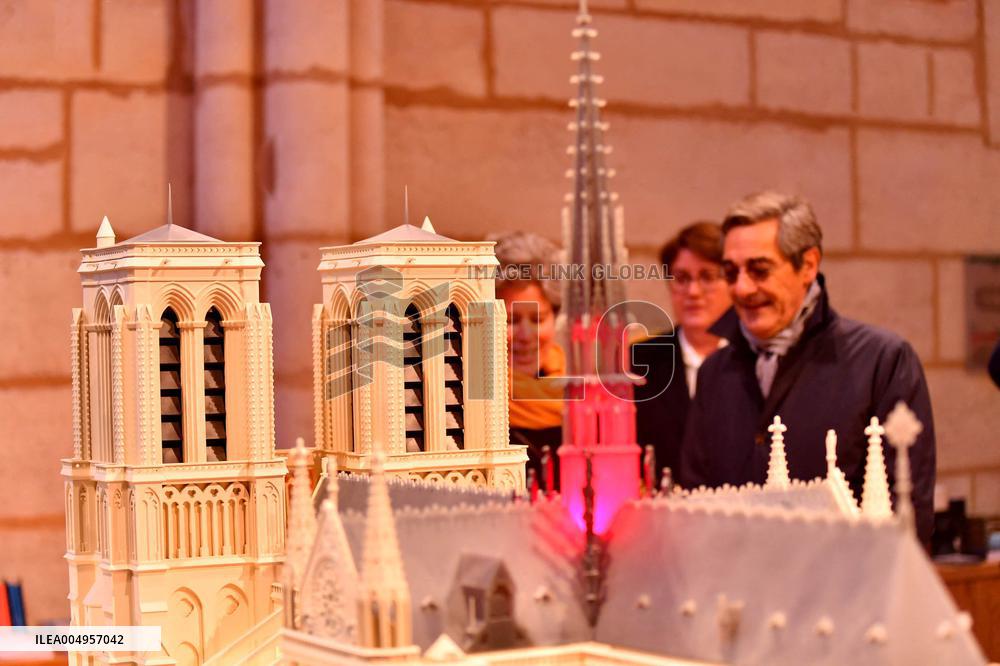 Serge Papin Visits Notre-Dame de Paris Cathedral - Paris