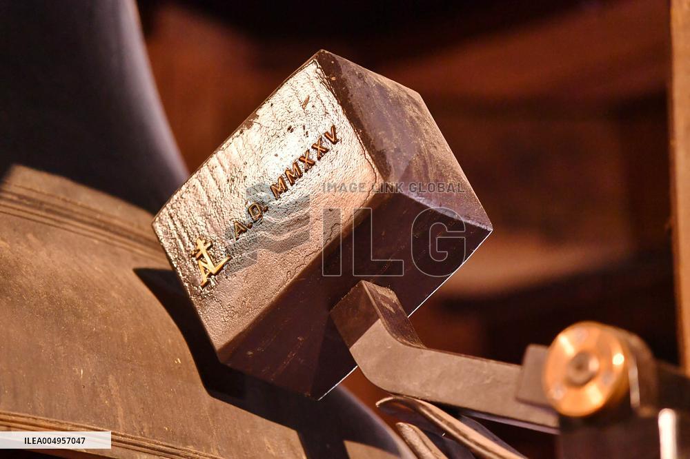 Serge Papin Visits Notre-Dame de Paris Cathedral - Paris