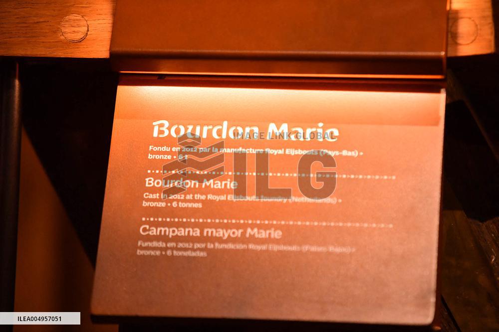 Serge Papin Visits Notre-Dame de Paris Cathedral - Paris