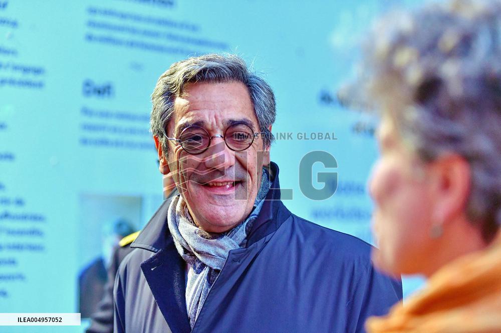 Serge Papin Visits Notre-Dame de Paris Cathedral - Paris